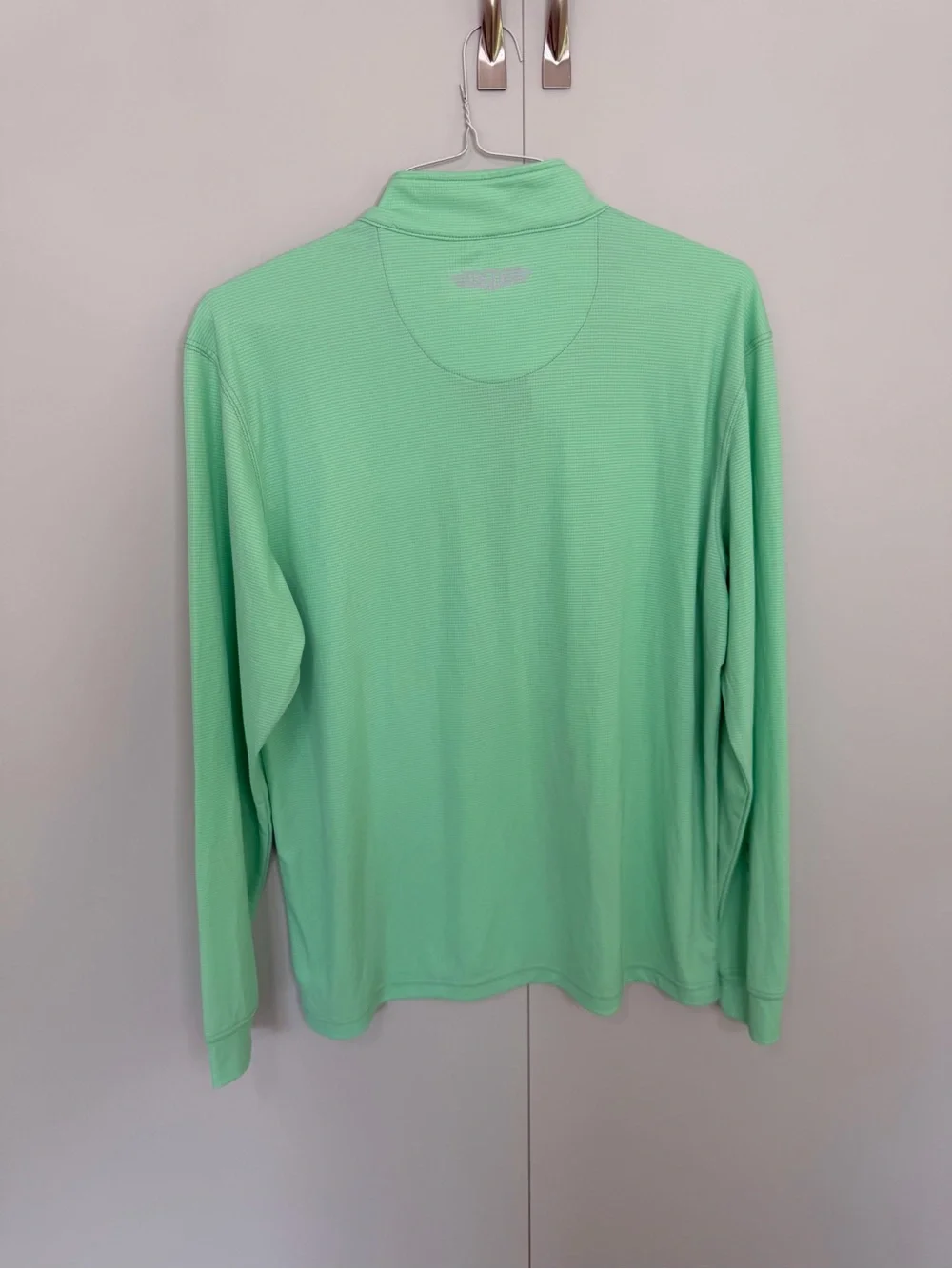 STRAIGHT DOWN Men’s We-Ko-Pa Golf Club Q-Zip Pullover Lime Green
